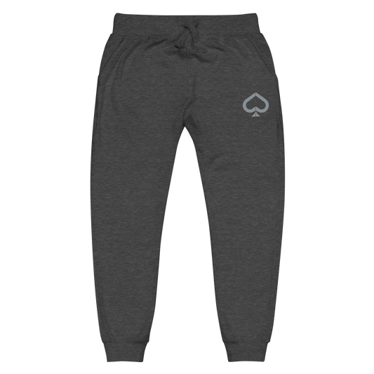 Chill Casino® Classic Embroidered Unisex Fleece Sweatpants - Charcoal Grey